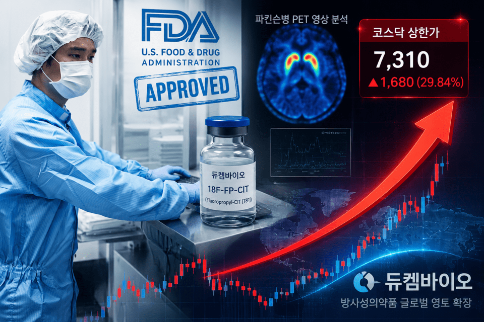 [특징주] 듀켐바이오, 美 FDA 원료의약품 등록에 상한가 - 뉴스 썸네일 이미지