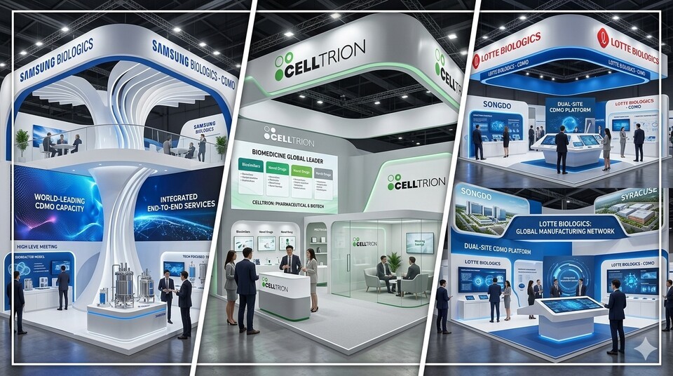 Photo : 바이오타임즈 Yuhan Corp. expose ses capacités CDMO au salon CPHI Milan 2026